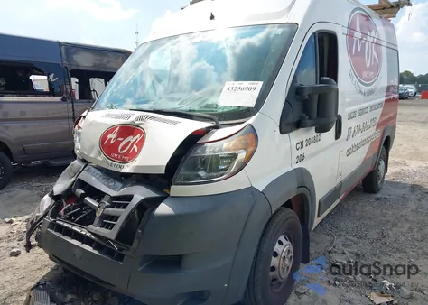 2017 Ram Promaster 1500 High Roof 136 Wb from USA, damaged, VIN 3C6TRVBG5HE501700